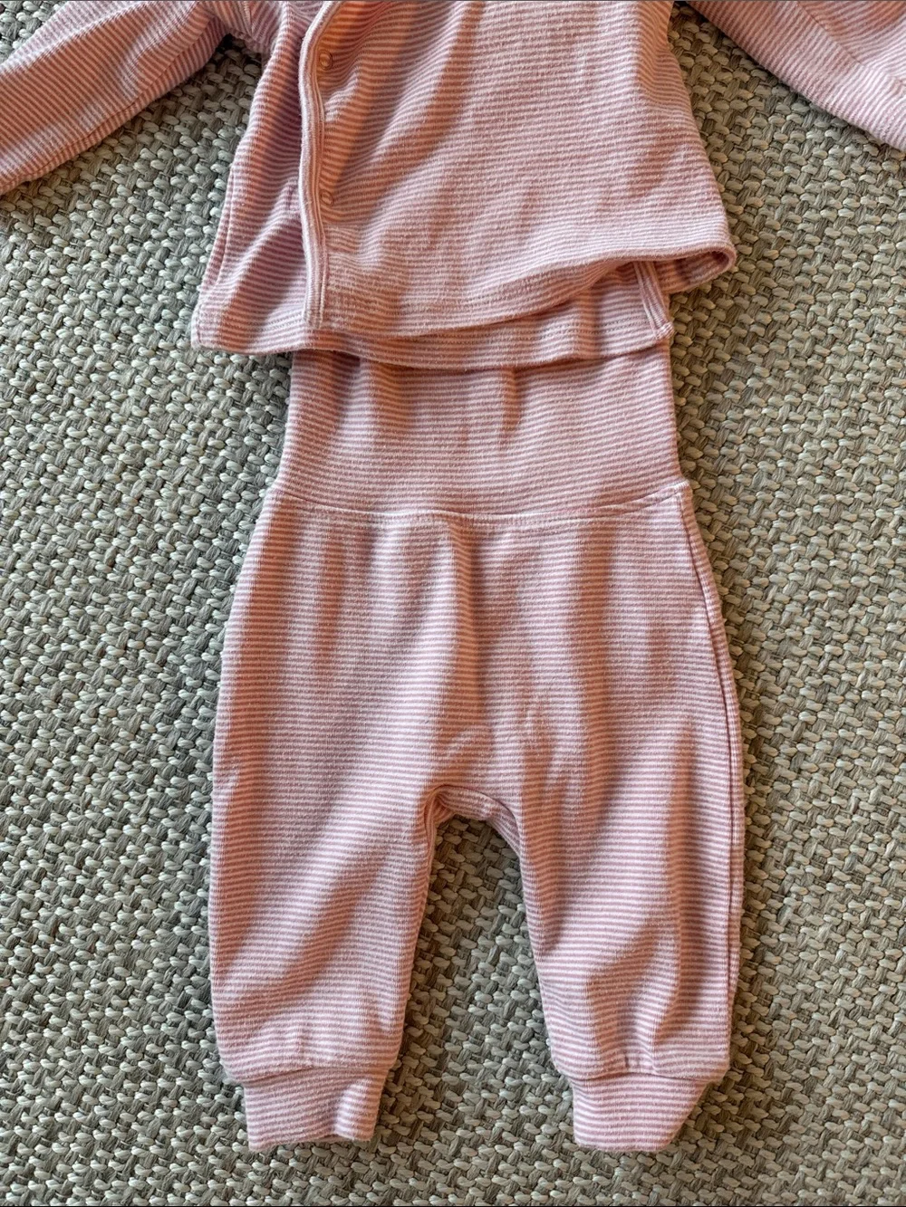 ZARA baby girl set 3-6m striped bunny